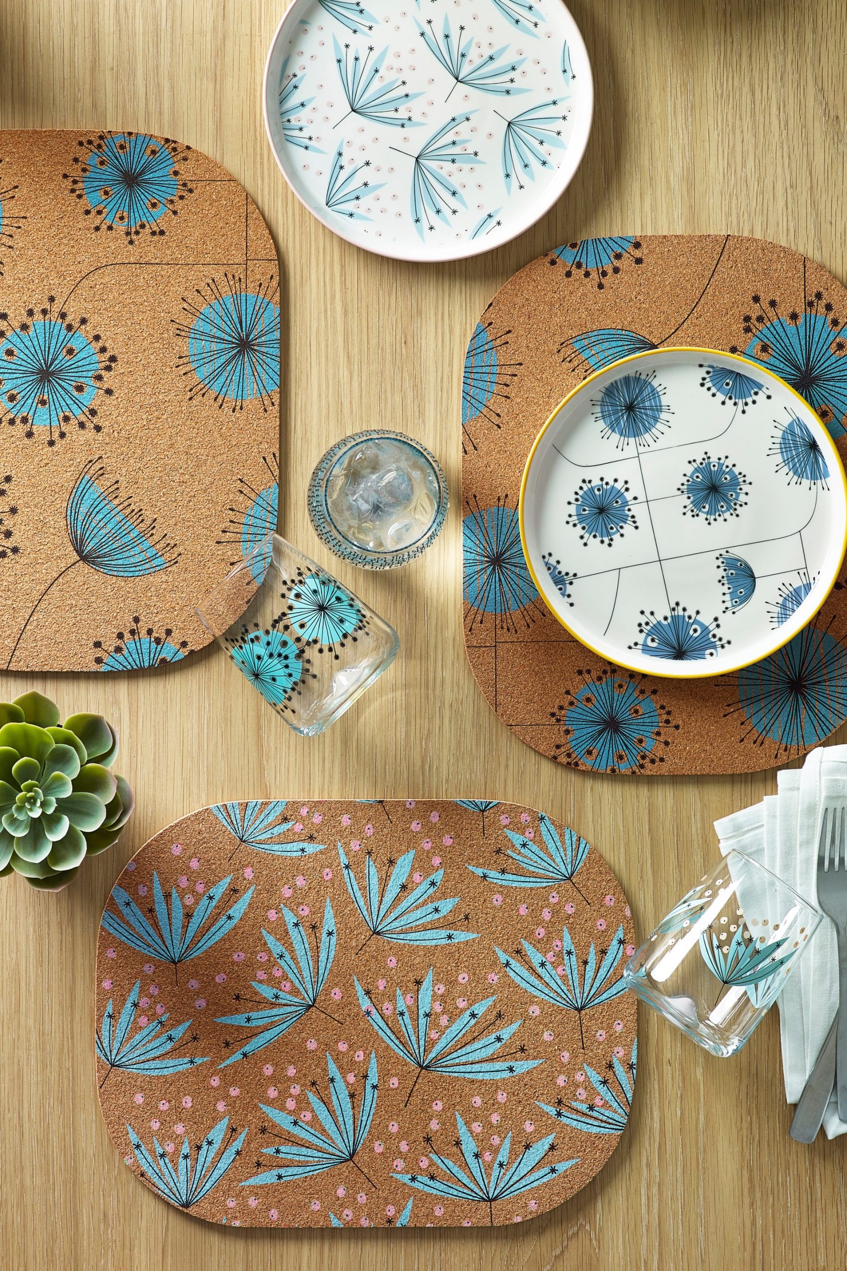 Wildflower: Cork Placemats - Set of 2 - Image 5