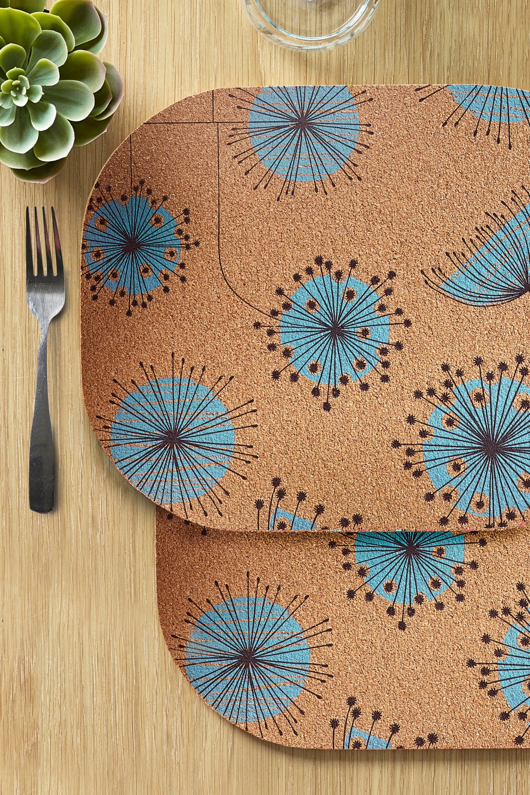 Wildflower: Cork Placemats - Set of 2 - Image 2